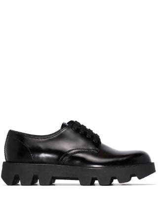 prada rocksand|Prada Rocksand Derby Shoes In Black Leather .